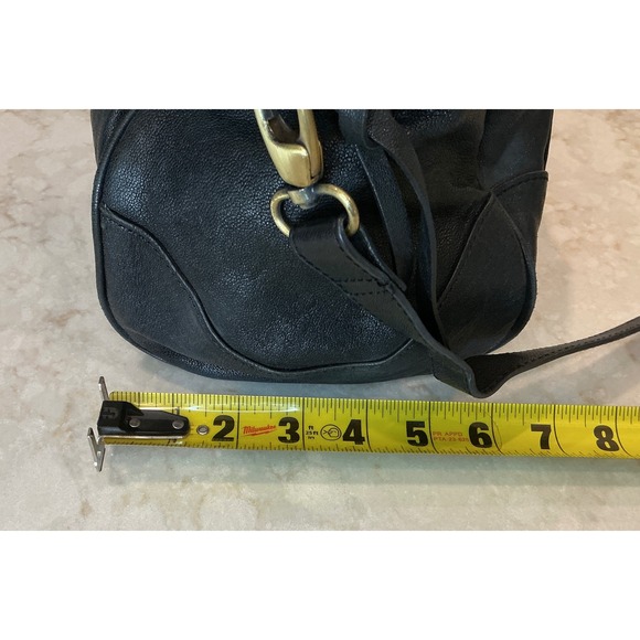 SORAL‎ New York Black Leather Convertible Shoulder Handbag - Picture 7 of 10